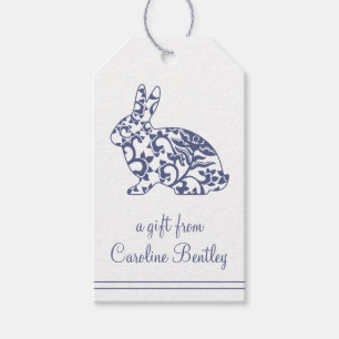 Chinoiserie Bunny Rabbit Gift Tags