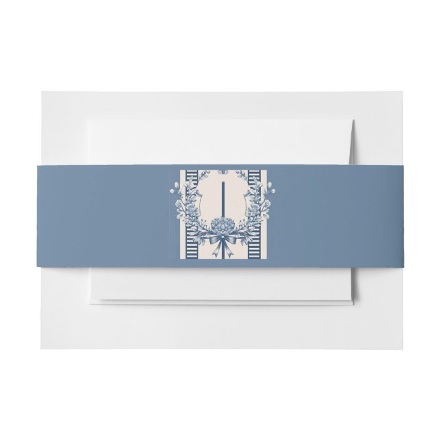 Chinoiserie Chic Belly Band Invitation Belly Band (Front Example)