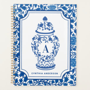 Chinoiserie Chic GingerJar    Monogram    Planner