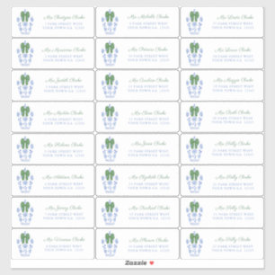 Chinoiserie Chic Holiday Cards Address