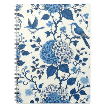 Chinoiserie Chic, Hydrangeas and Bluebirds