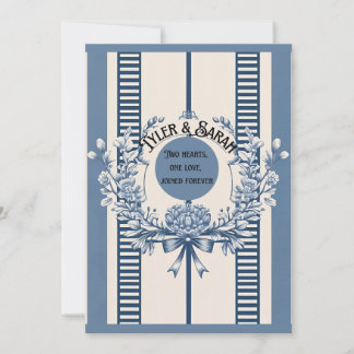 Chinoiserie Chic Wedding Invitation | Blue Floral