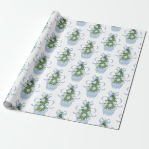 Chinoiserie Christmas Tree Wrapping Paper