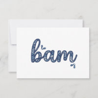 Chinoiserie Classic Bam Mahjong Tile Design Blue