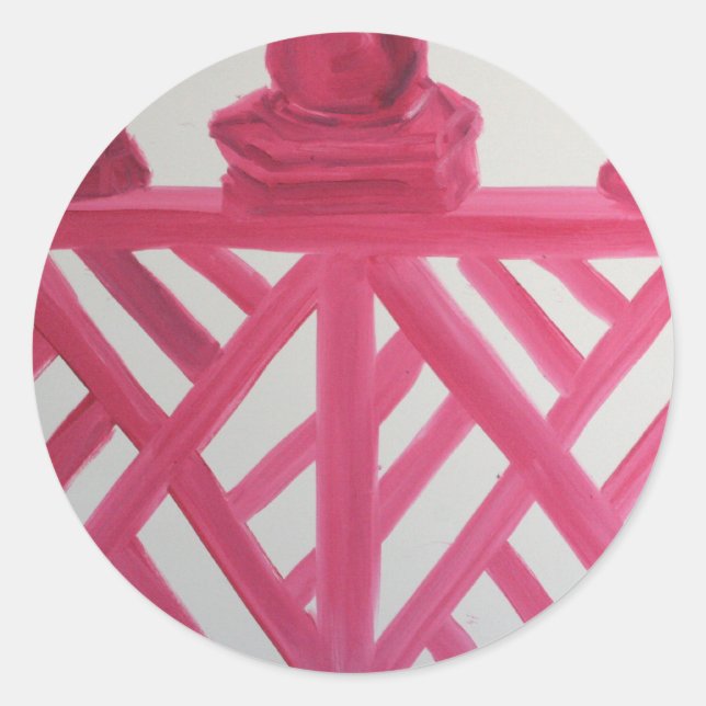 Chinoiserie Classic Round Sticker (Front)