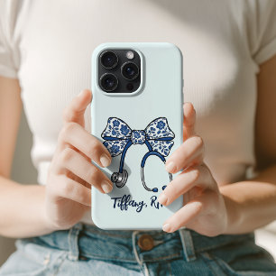 Chinoiserie Coquette Stethoscope Nurse Graduation iPhone 15 Pro Max Case