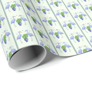 Chinoiserie Crane Wrapping Paper