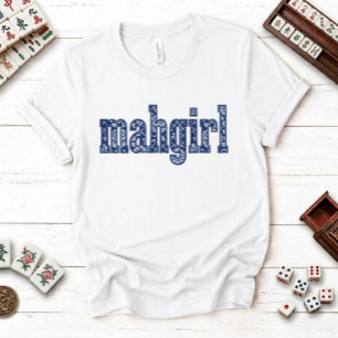 Chinoiserie Custom Back Name Mahgirl  T-Shirt