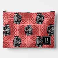 Chinoiserie Elephant on Bamboo - Red & Black