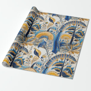 Chinoiserie Exotic Birds Botanical Pattern (11) Wrapping Paper
