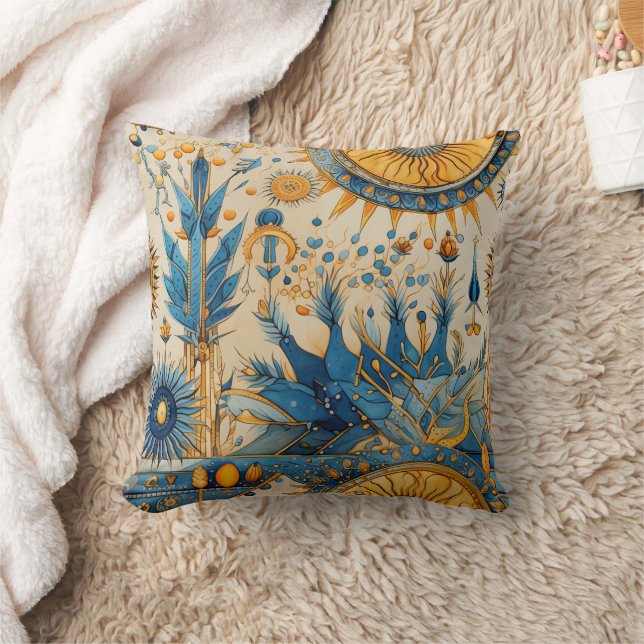 Chinoiserie Exotic Birds Botanical Pattern (1) Cushion (Blanket)