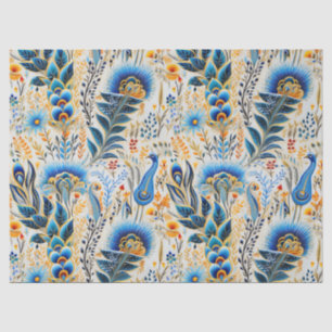 Chinoiserie Exotic Birds Botanical Pattern (9) Tissue Paper