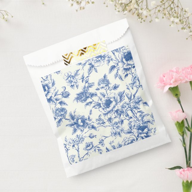 Chinoiserie Floral Blue Favour Bags (Sealed)
