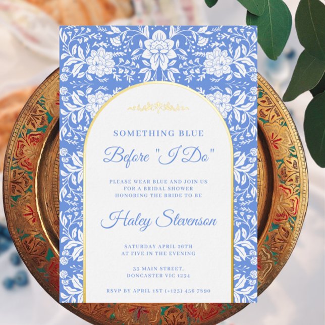Chinoiserie Floral Something Blue Bridal Shower (Creator Uploaded)