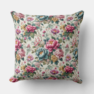 Chinoiserie Flower Cushion