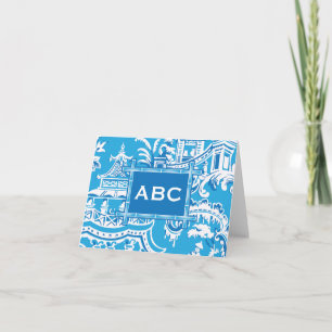 Chinoiserie Folded Notecard