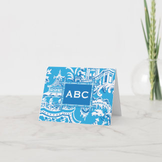 Chinoiserie Folded Notecard