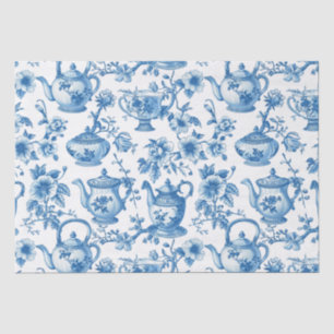 Chinoiserie French Toile Du Jouy Tea Pattern Tissue Paper