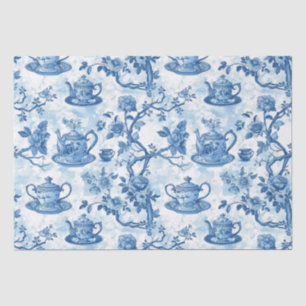 Chinoiserie French Toile Du Jouy Tea Pattern Tissue Paper