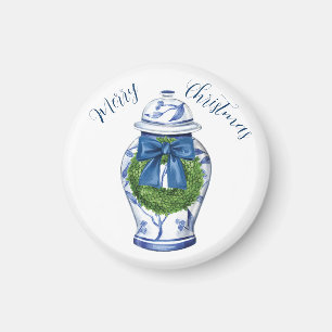 Chinoiserie Ginger Jar Christmas Magnet