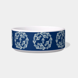 Chinoiserie Ginger Jar Jars Dots  Pet Bowl