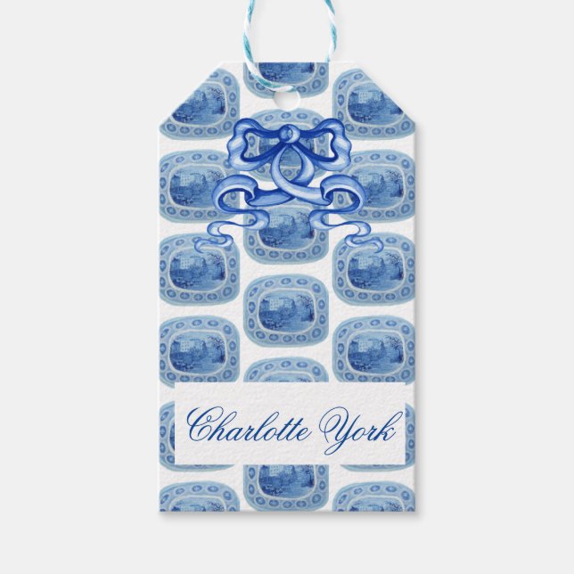 Chinoiserie Ginger Jar Jars  Gift Tags (Front)