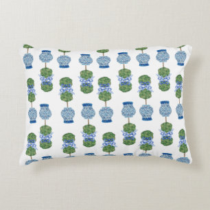 Chinoiserie Ginger Jar Jars Topiary  Accent Pillow