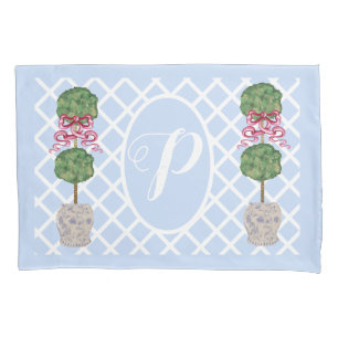 Chinoiserie Ginger Jar Jars Topiary Basket Pillow  Pillowcase