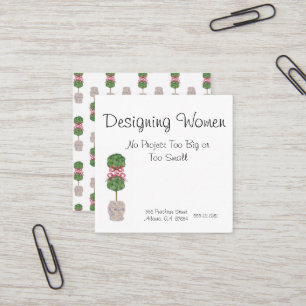 Chinoiserie Ginger Jar Jars Topiary Square Business Card