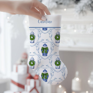 Chinoiserie Ginger Jar  Small Christmas Stocking