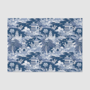 Chinoiserie Landscape Painting Decoupage Tissue Paper