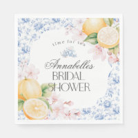 Chinoiserie Lemon Tea Party Bridal Shower Decor