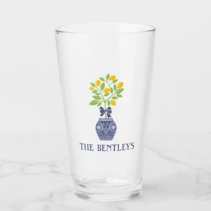 Chinoiserie Lemon Tree Glass Tumbler