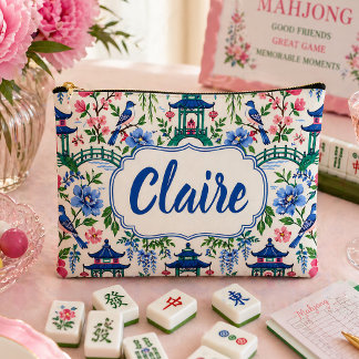Chinoiserie Mahjong Tile Bag Personalised