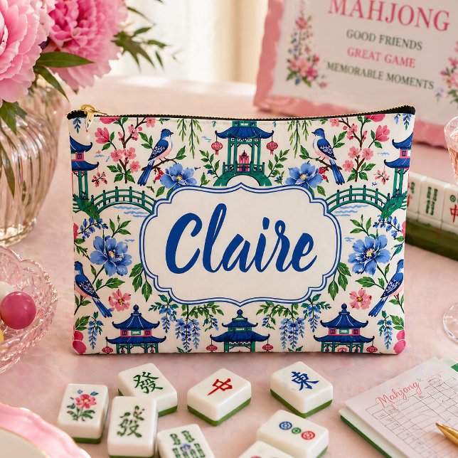 Chinoiserie Mahjong Tile Bag Personalised (Creator Uploaded)