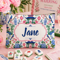 Chinoiserie Mahjong Tile Bag Personalised