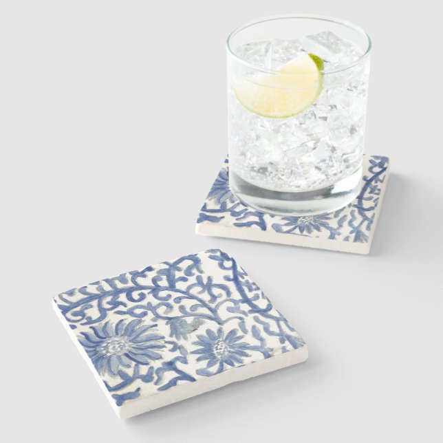 Chinoiserie Pattern Coasters  (Side)