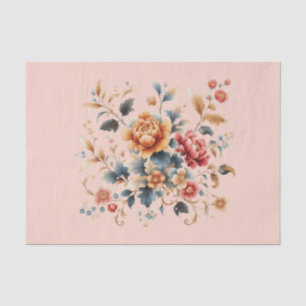Chinoiserie Rich Floral  Tissue Paper