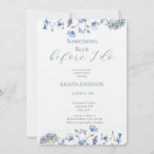 Chinoiserie Something Blue Bridal Shower Invitation