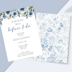 Chinoiserie Something Blue Bridal Shower Invitation