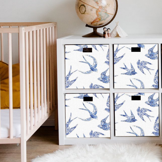 Chinoiserie Swallow Bird Blue White Decoupage Tissue Paper (Creator Uploaded)