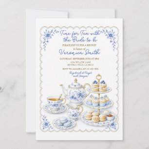 Chinoiserie Tea with the Bride to Be Brunch Invite