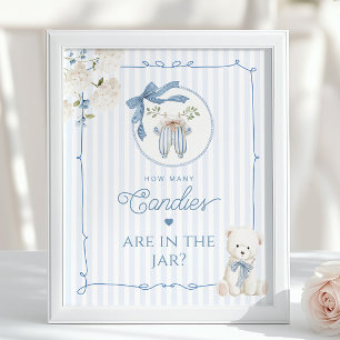 Chinoiserie Teddy Bear How many Candies game Poster