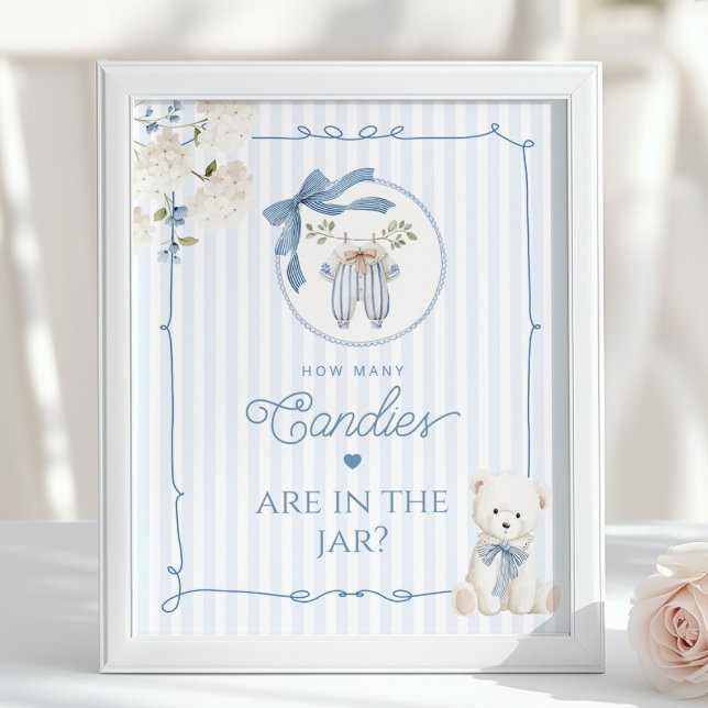 Chinoiserie Teddy Bear How many Candies game Poster (Creator Uploaded)