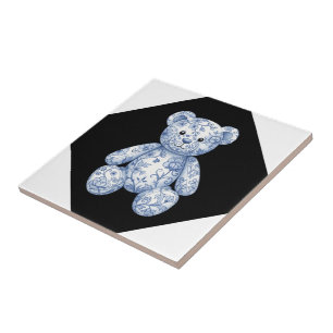 Chinoiserie Teddy Bear  Tile