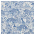chinoiserie toile blue
