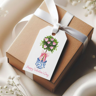 Chinoiserie Topiary Valentine's Day Gift Tags