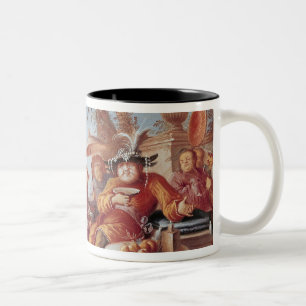 Chinoiserie Two-Tone Coffee Mug