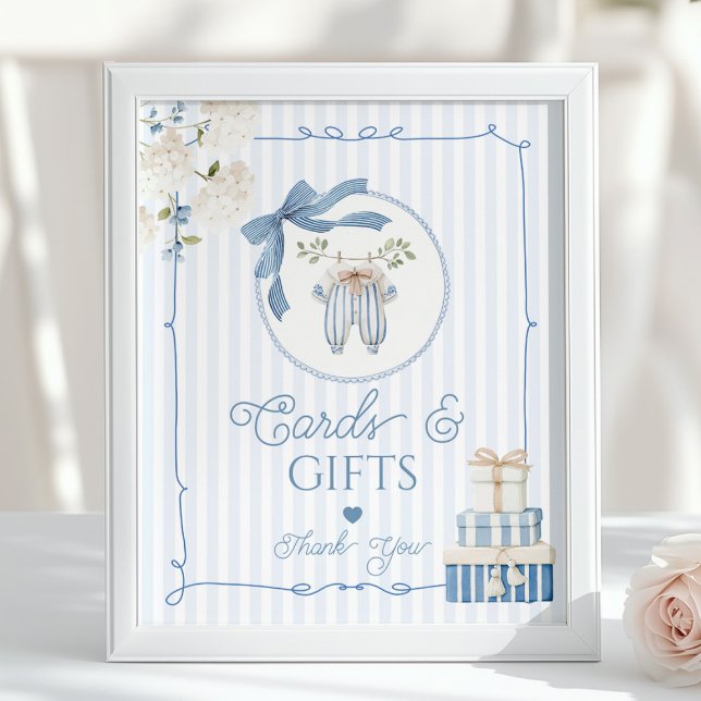 Chinoiserie Vintage Clothesline Cards and Gifts Poster (Creator Uploaded)