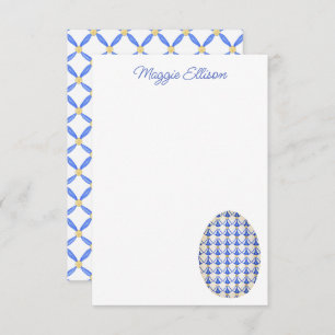 Chinoiserie Watercolor Chic Eggs Thank You Card